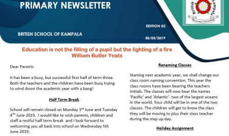 Primary Mid-term 3 Newsletter