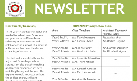 Primary End of year Newsletter