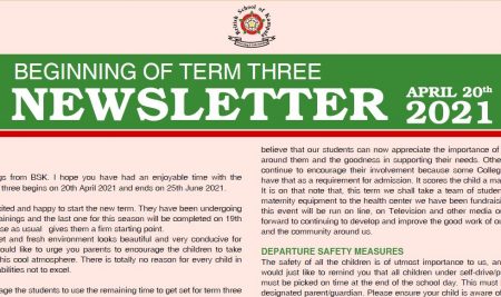 Secondary Beginning of Term 3 Newsletter