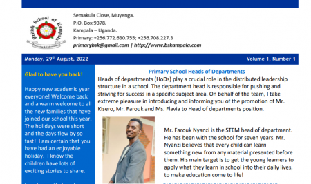 Primary-Beginning of Term 1  Newsletter